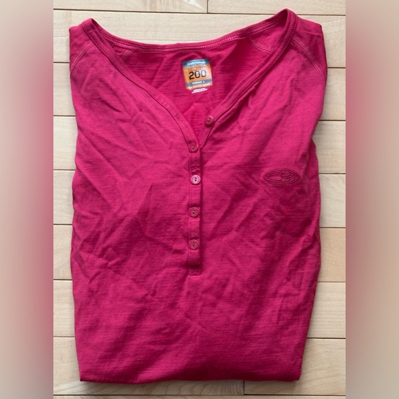 Icebreaker Bodyfit 200 merino henley · women’s size l - Picture 12 of 12